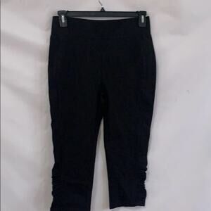 LOGO BY‎ LORi GOLDSTEIN BLACK SPANDEX LEGGINGS SZ S